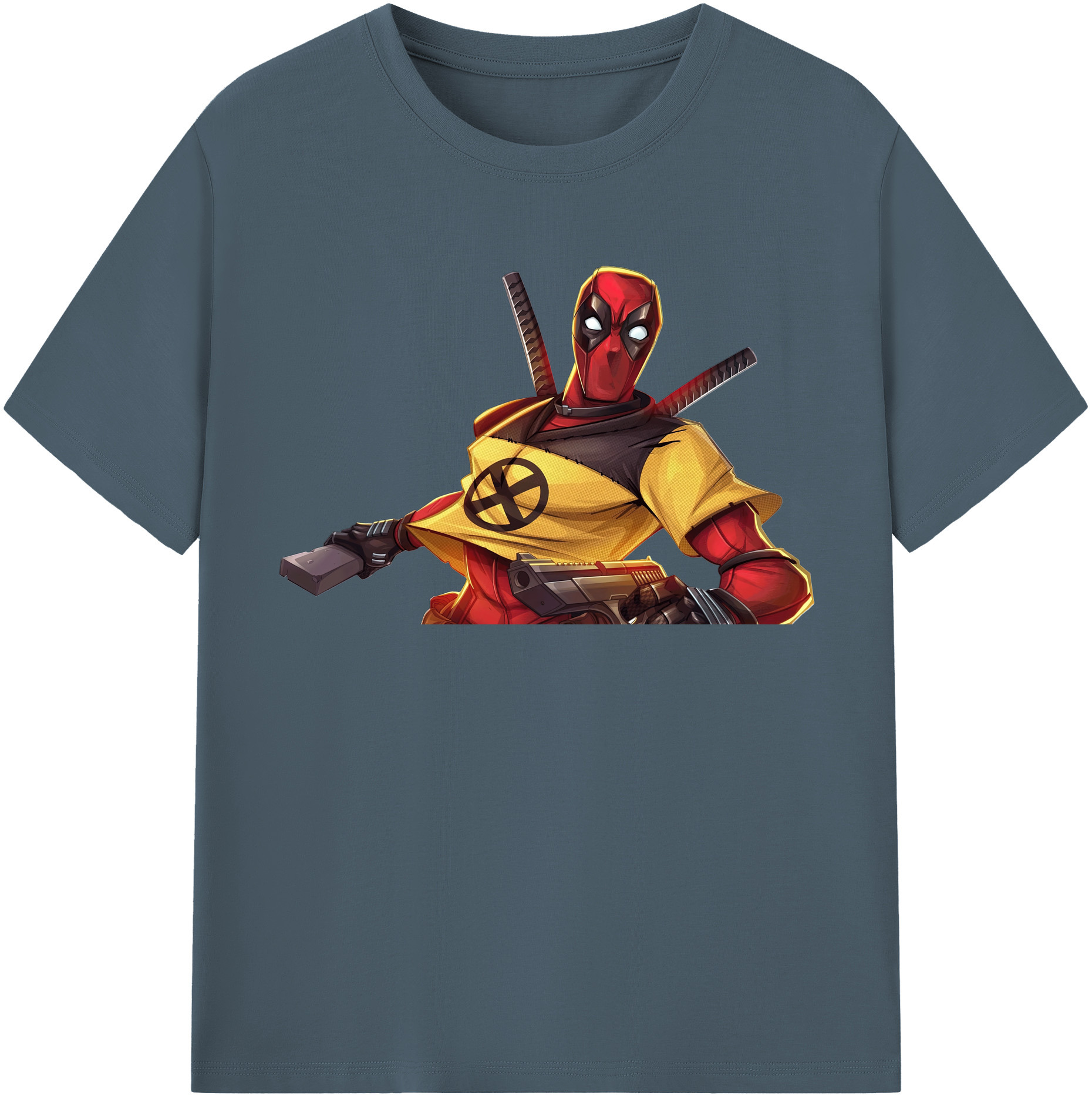 （画像用） Deadpool デッドプール 綿100％半袖Tシャツ（フロントプリント）